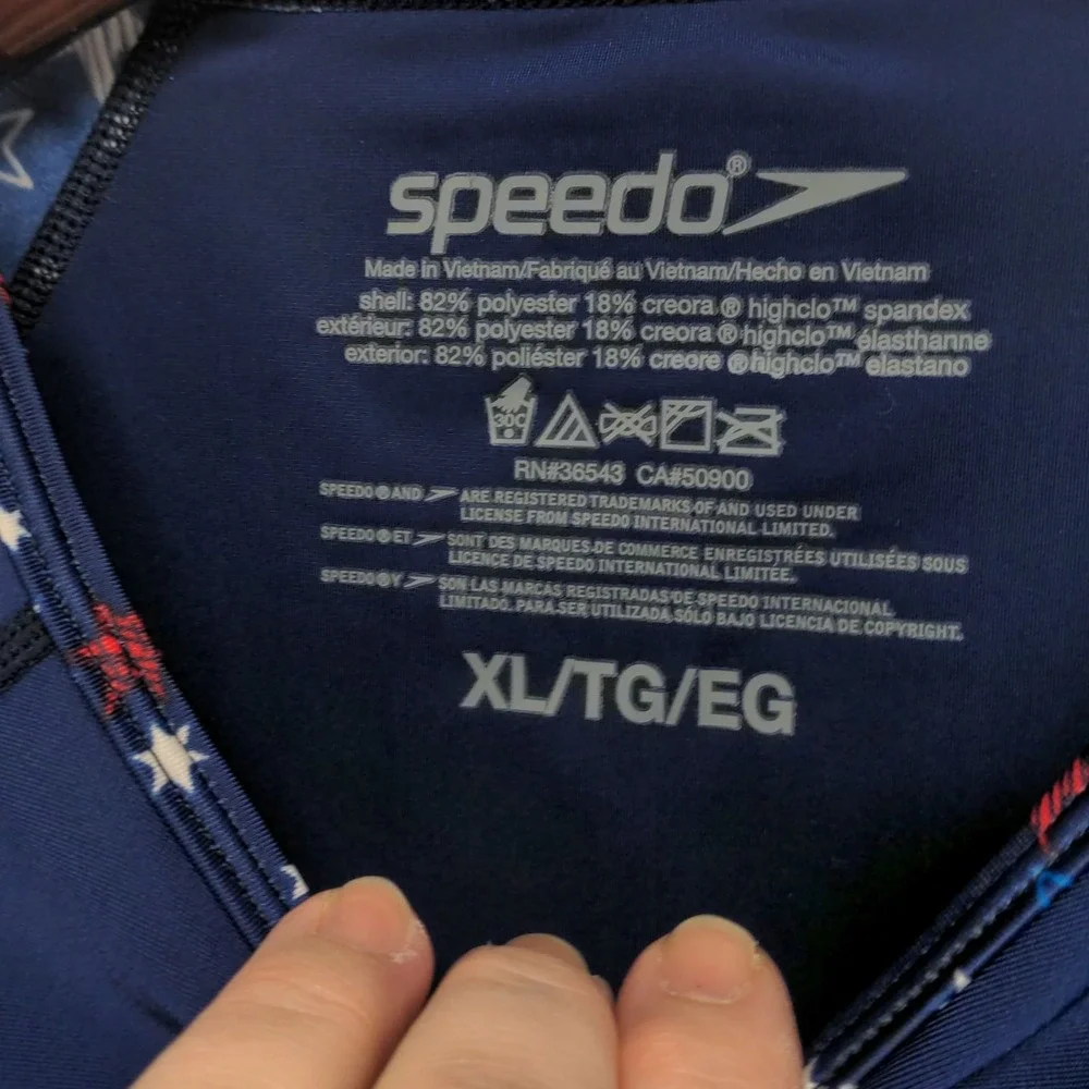 Speedo Girls' Long Sleeve Color Block UPF 50 Rash‎ Guard
